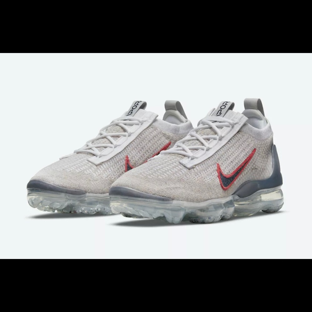 Nike Air Vapormax 2021 Flyknit White Thunder Blue DC9454-100 Women's Size 6